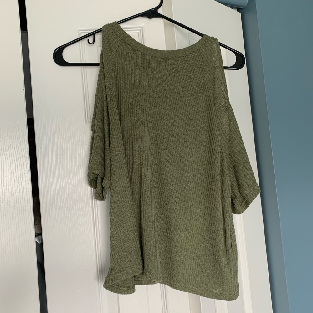 Cold Shoulder, High Neck shirt top by Divided